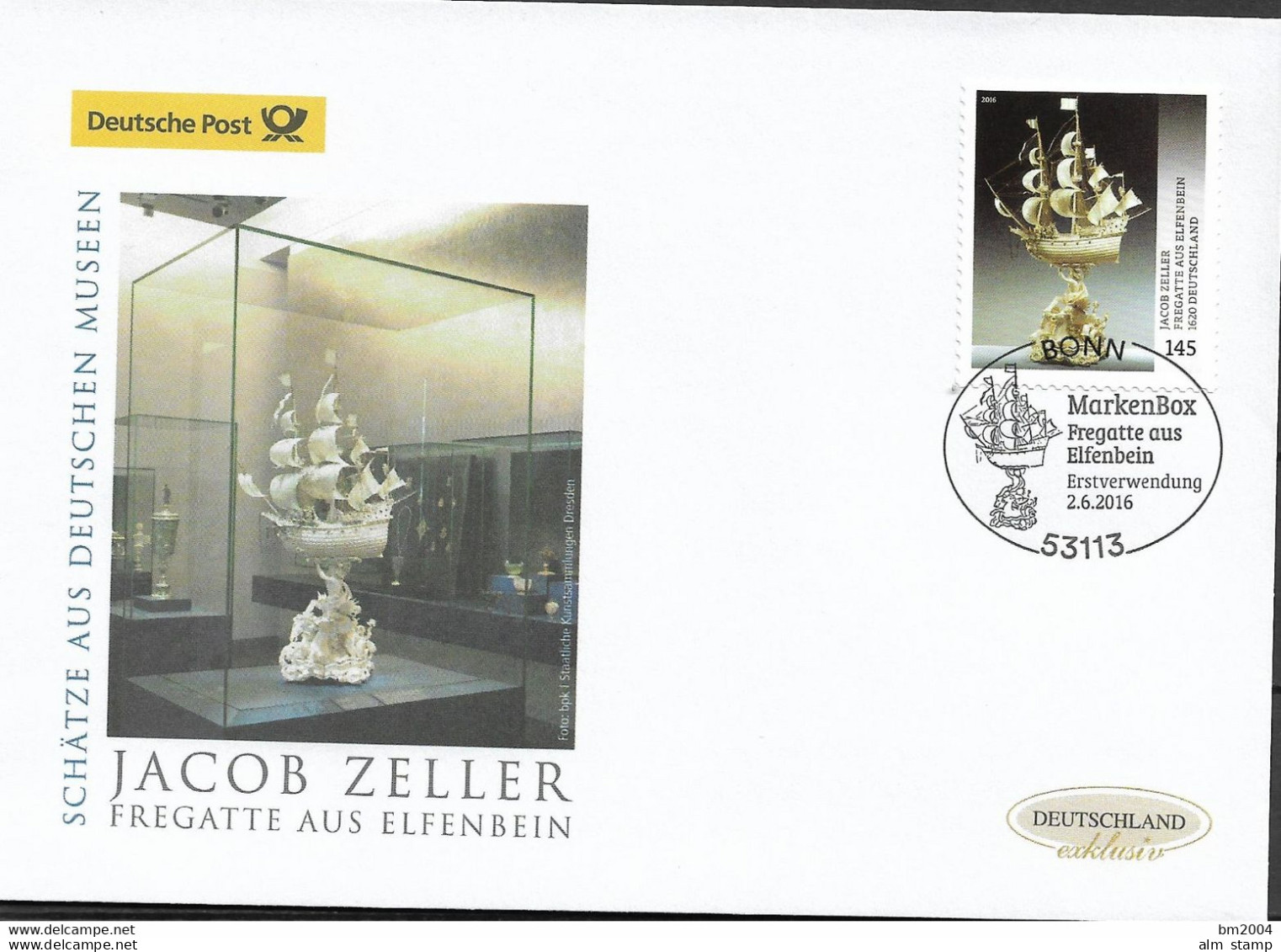 2016 Germany  Deutschland  Mi. 3250  FDC  Schätze Aus Deutschen Museen - 2011-…