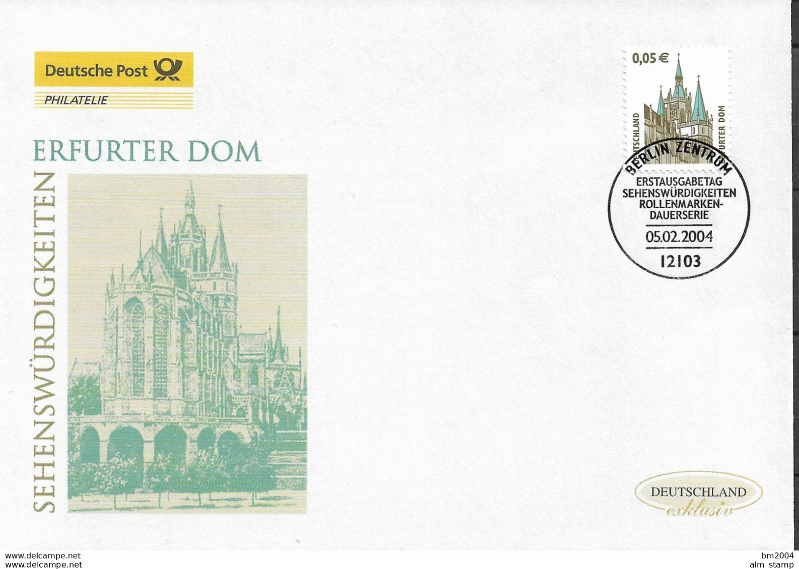 2004 Deutschland Germany Mi. 2381 FDC   Sehenswürdigkeiten : Erfurter Dom - 2001-2010