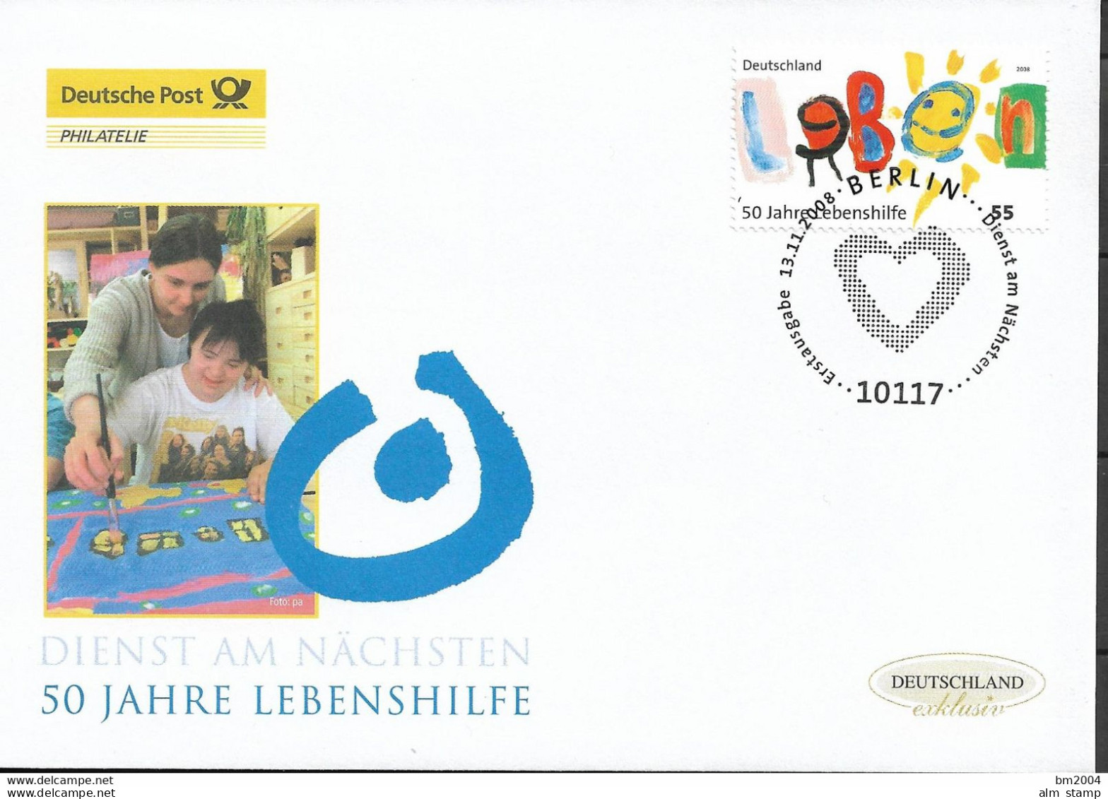 2008  Deutschland  Germany Mi  2702  FDC  50 Jahre Bundesvereinigung Lebenshilfe. - 2001-2010