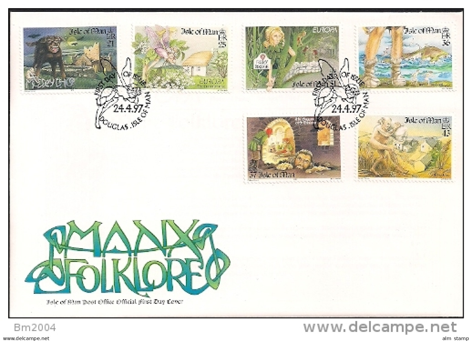 1997 Man  Mi. 716-21  FDC  Europa - 1997