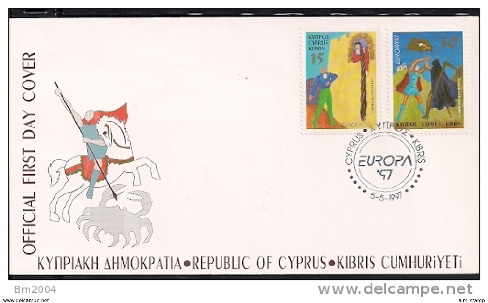 1997 Zypern Mi. 897-8 FDC  Europa - 1997