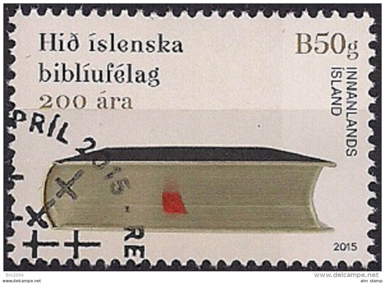 2015 Island Mi. 1463  Used    200 Jahre Isländische Bibelgesellschaft. - Usati