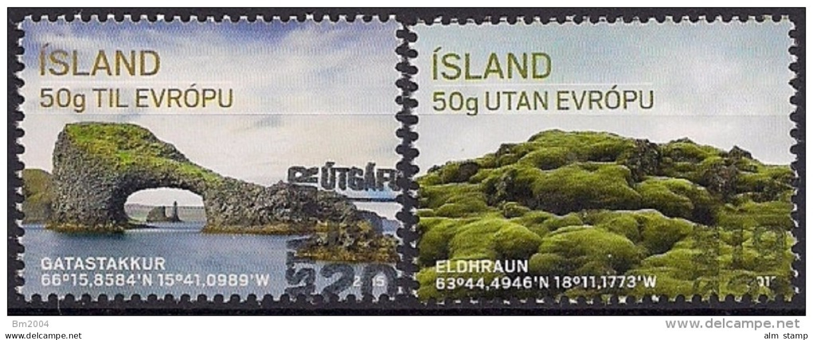 2015 Island Mi. 1452-3 Used    Tourismus - Oblitérés