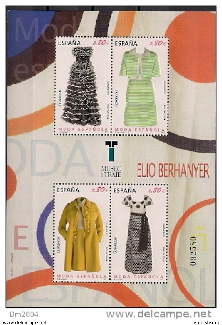 2011 Spanien Mi. Bl. 216 **MNH  MODA Esp. - Blocs & Hojas