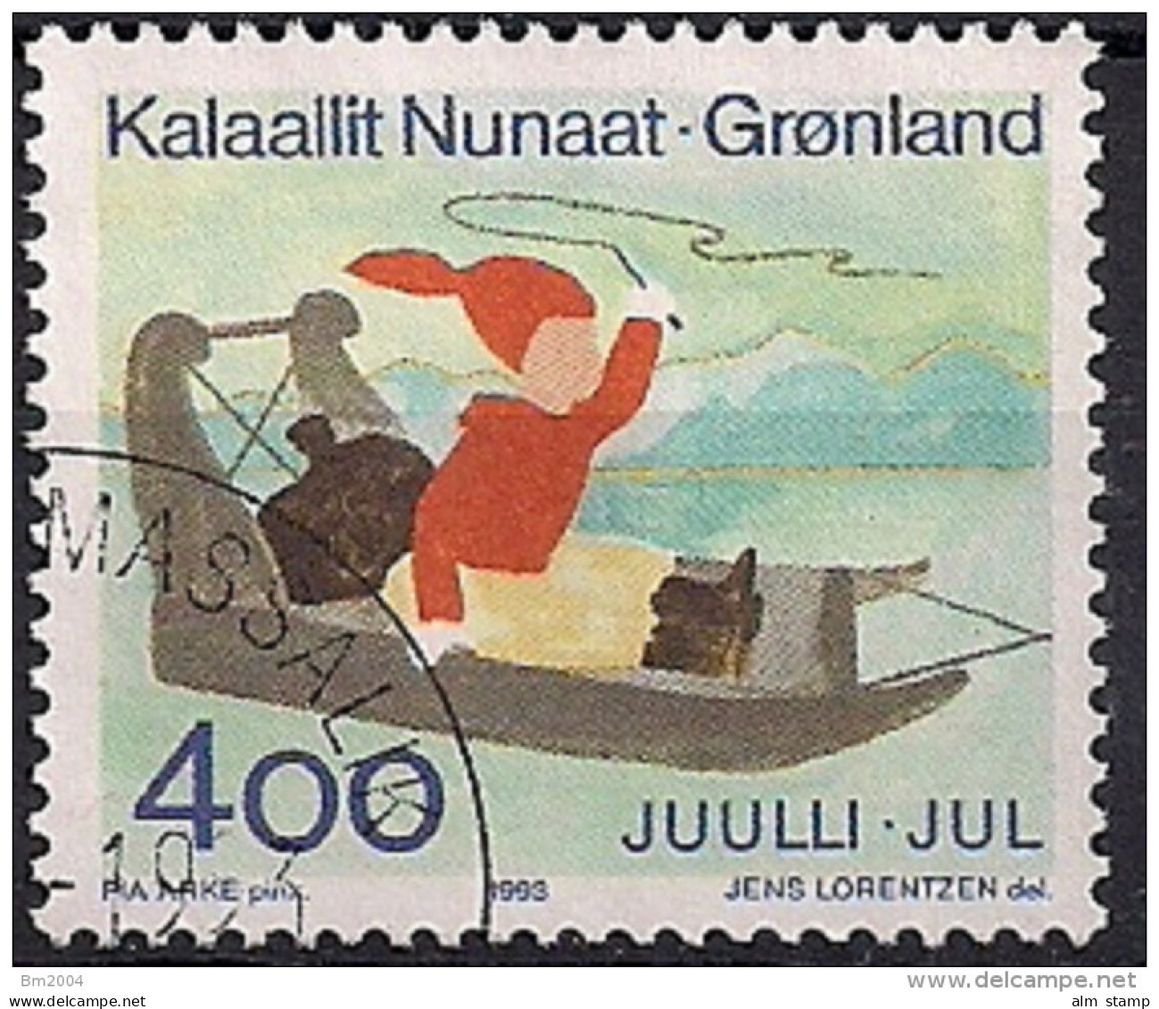 1993 Grönland Mi. 242 Used  Weihnachten - Usati