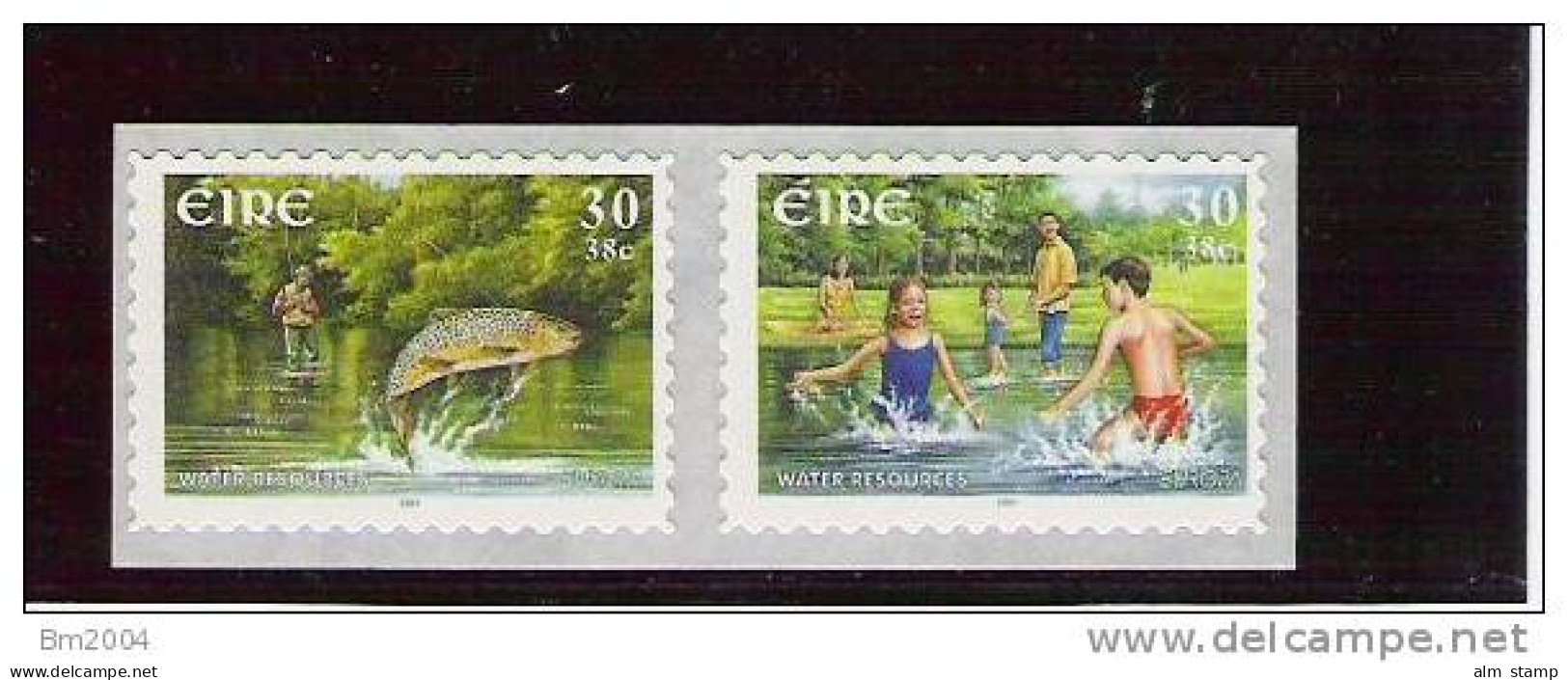 2001 Irland Mi. 1339-0  **MNH  Self Adhesive   Europa: Lebensspender Wasser. - 2001