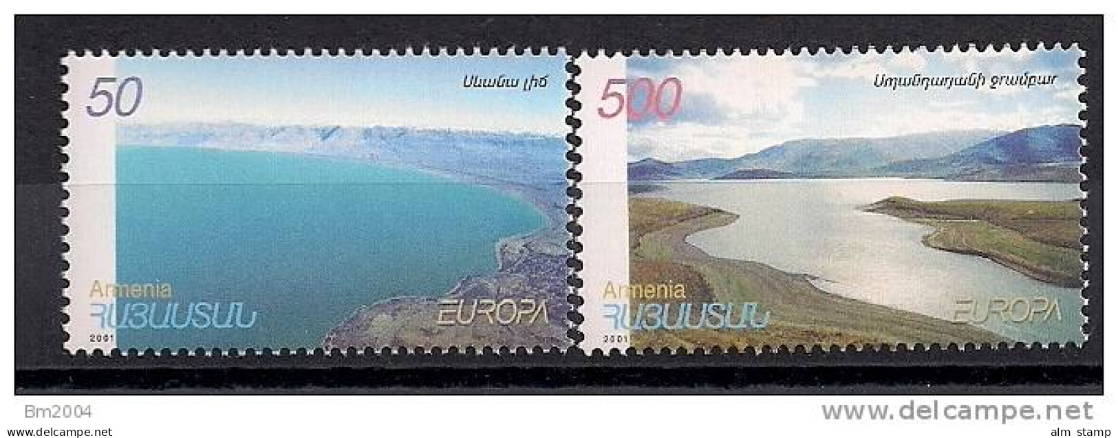 2001 Armenien   Mi. 431-2  **MNH  Europa: Lebensspender Wasser. - 2001