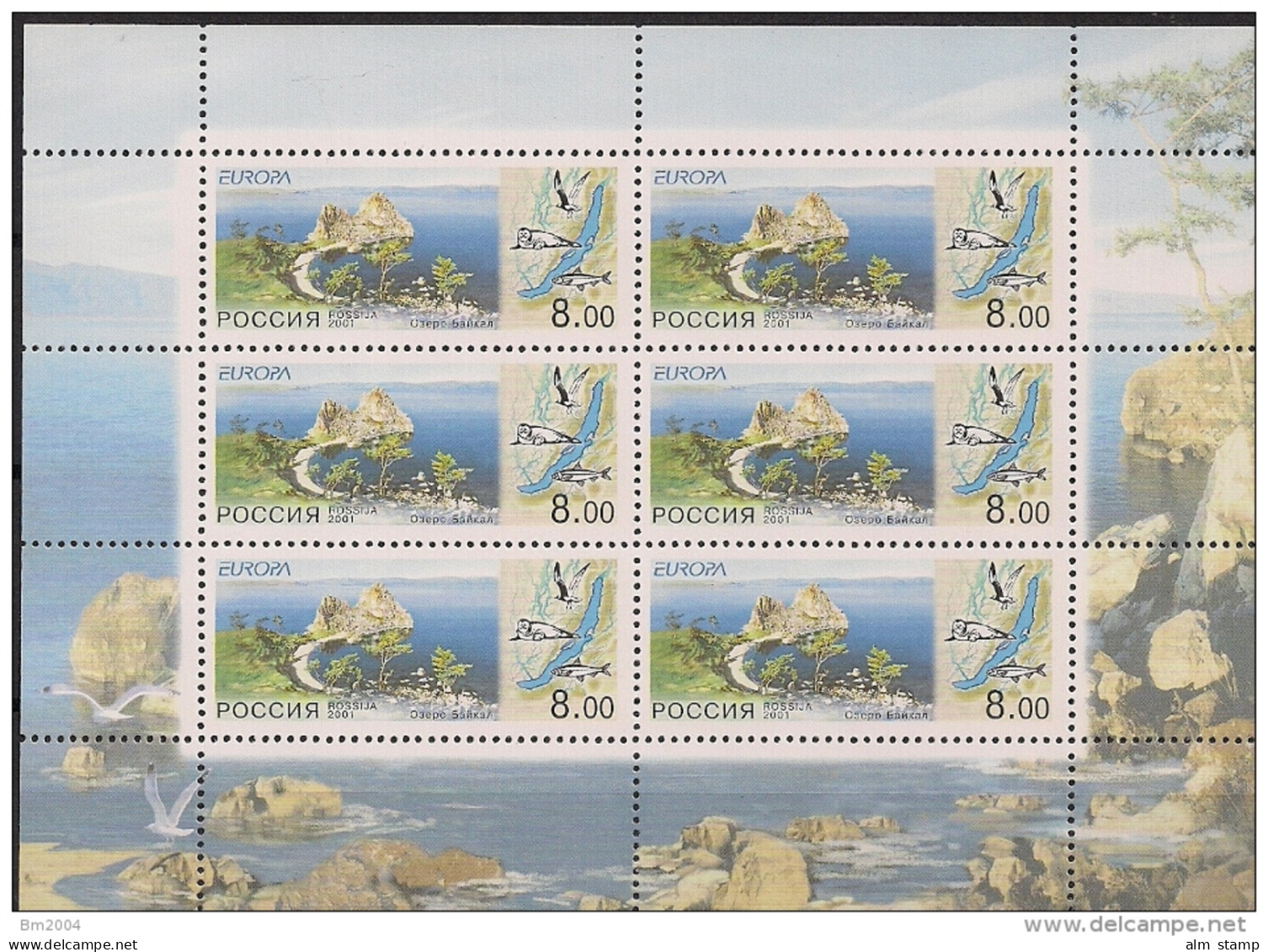 2001 Russland Russie   Yv. 6567  Mi.  910 **MNH  Europa : Lebensspender Wasser - 2001