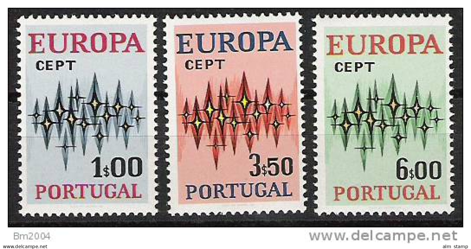 1972 Portugal Yv  1150-2 Mi. 1166-8** MNH  Europa - 1972