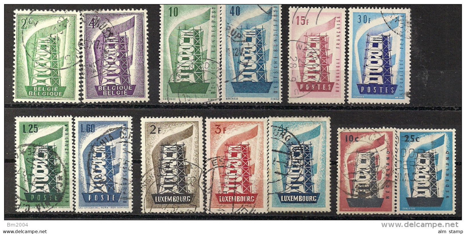 1956 Koml. Jahrgang  Europa CEPT Used - 1956