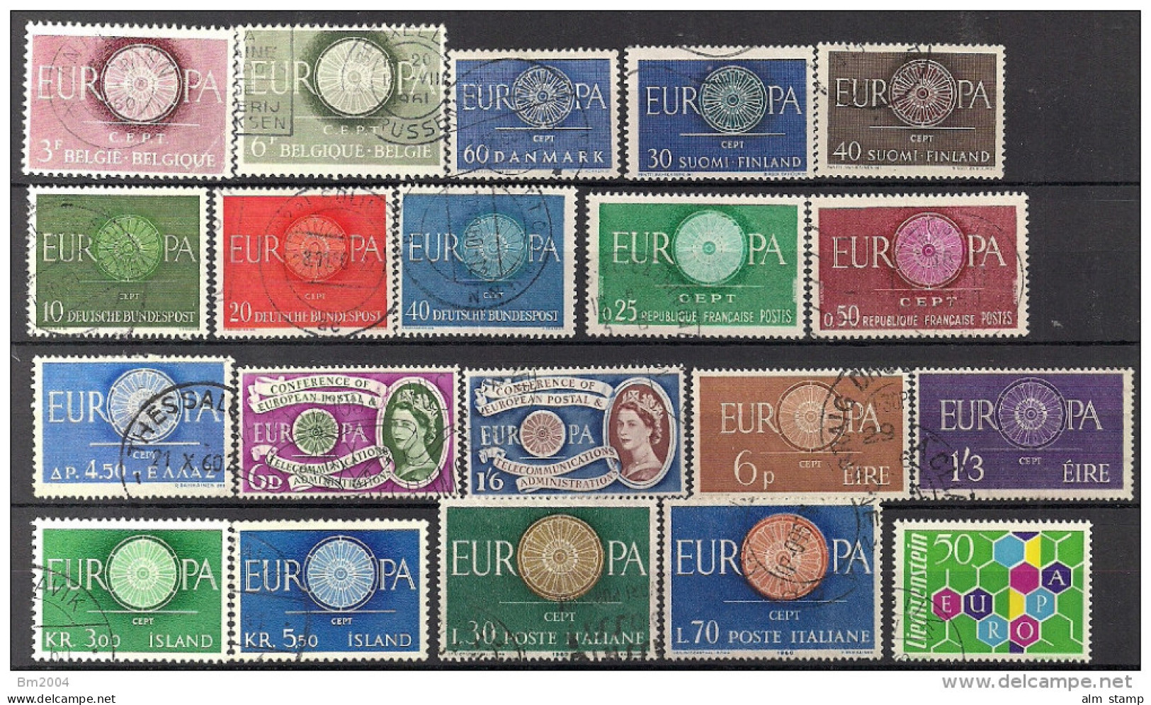 1960 Koml. Europa CEPT Jahrgang  Gestempelt - 1960