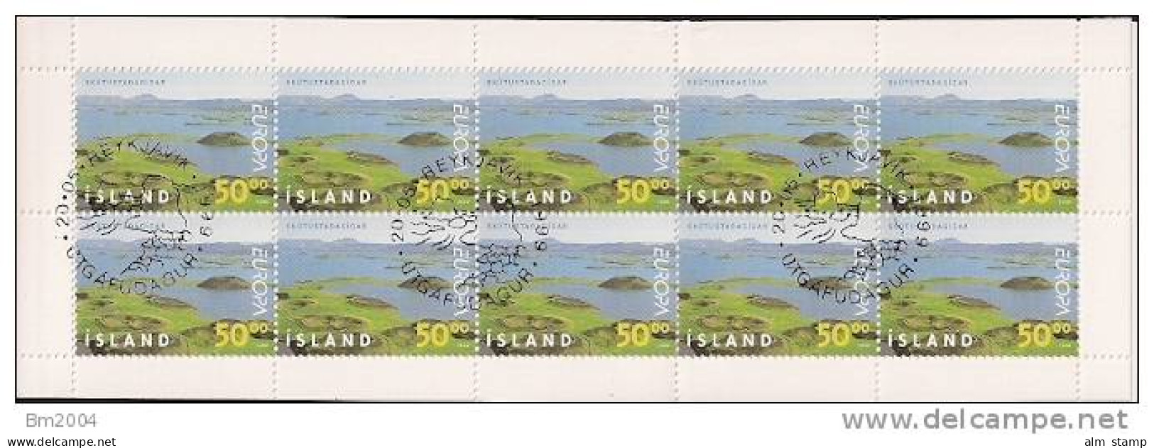 1999 Island Mi.  913-4 Used  Booklet Europa - 1999