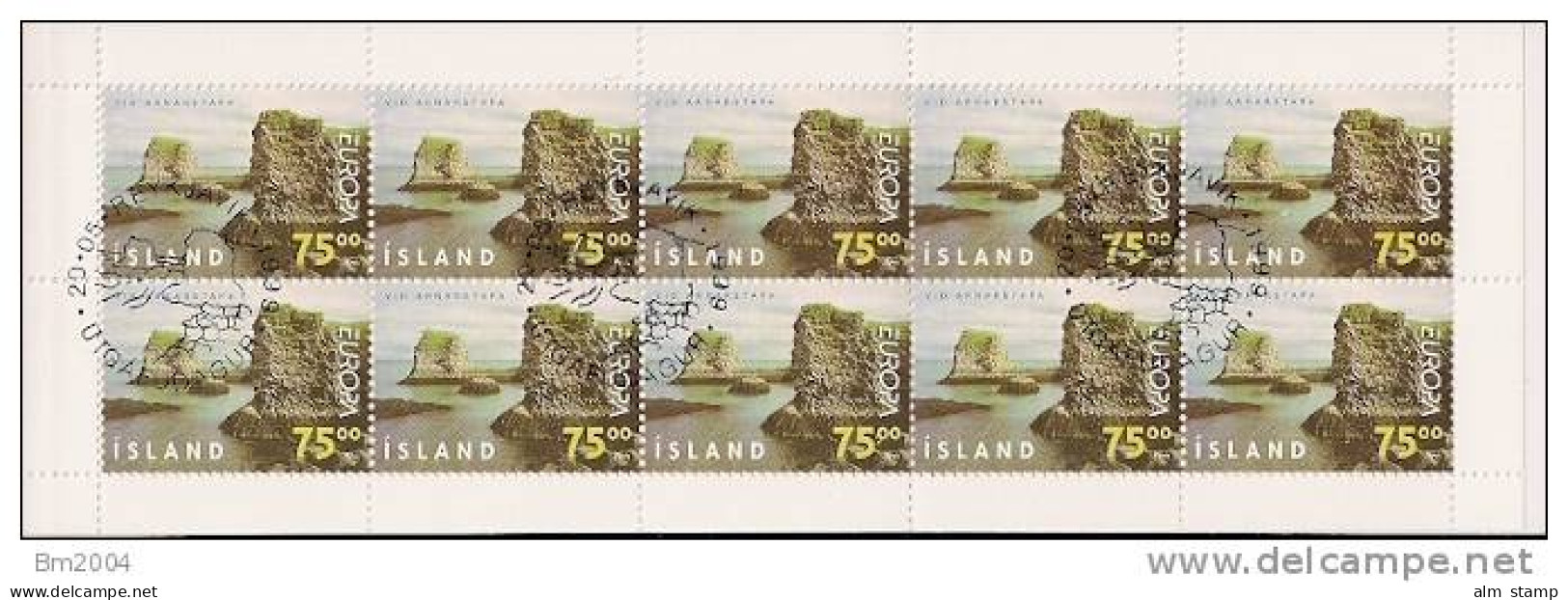 1999 Island Mi.  913-4 Used  Booklet Europa - 1999