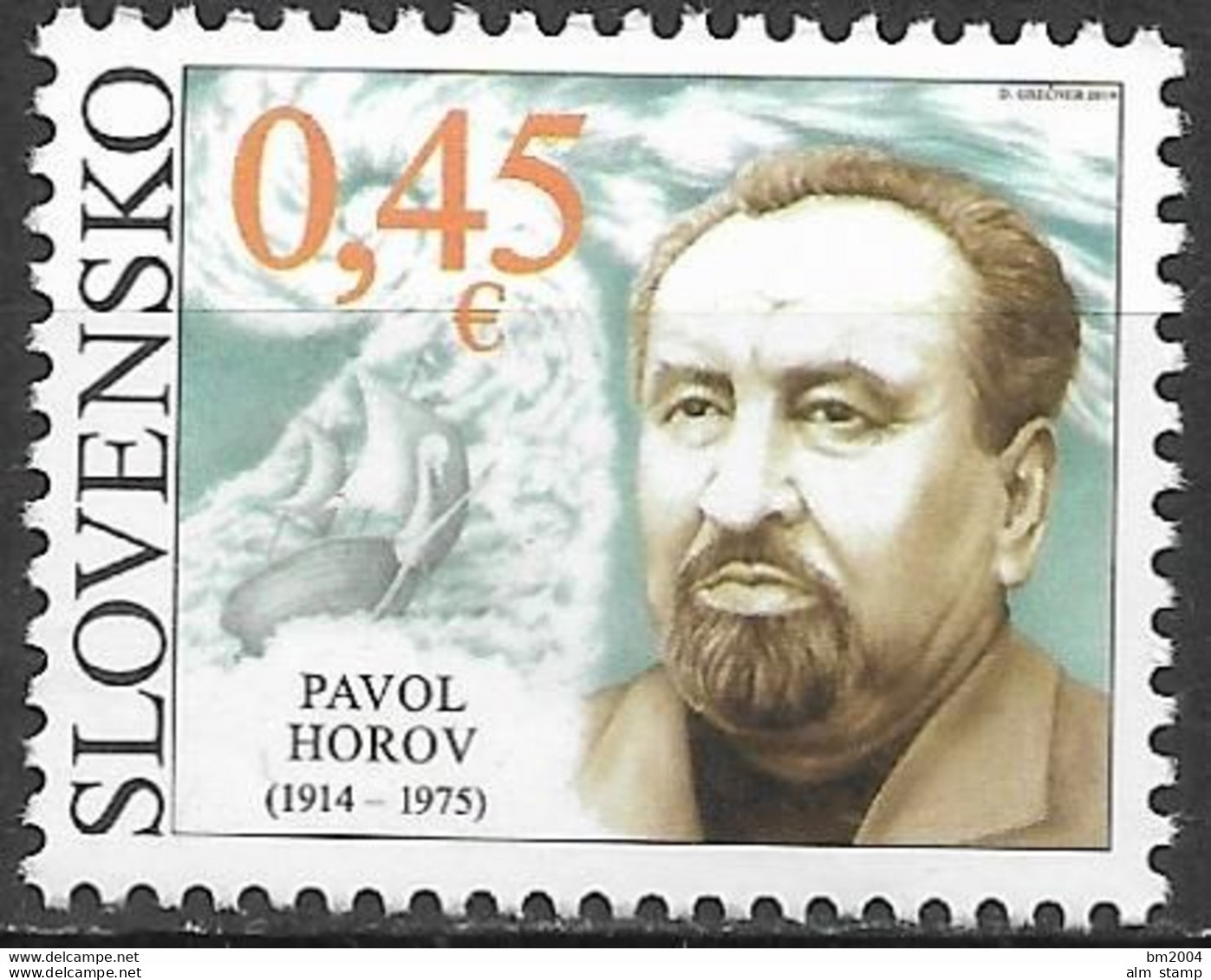 2014 Slowakei  Mi. 737 **MNH  100. Geburtstag Von Pavol Horov. - Neufs