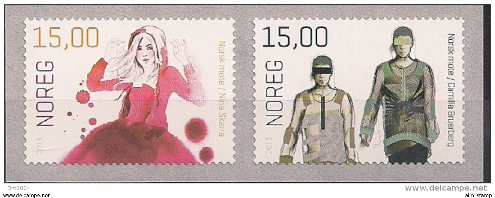 2013 Norwegen Norge Mi  1802-3  **MNH Norwegische Mode. - Unused Stamps