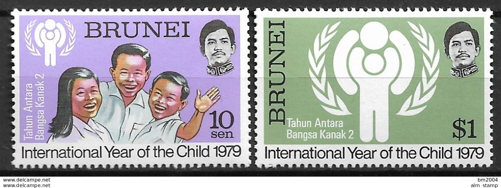 1979  Brunei  Mi. 227-8**MNH  INTERNATIONAL YEAR OF THE CHILD - Brunei (1984-...)
