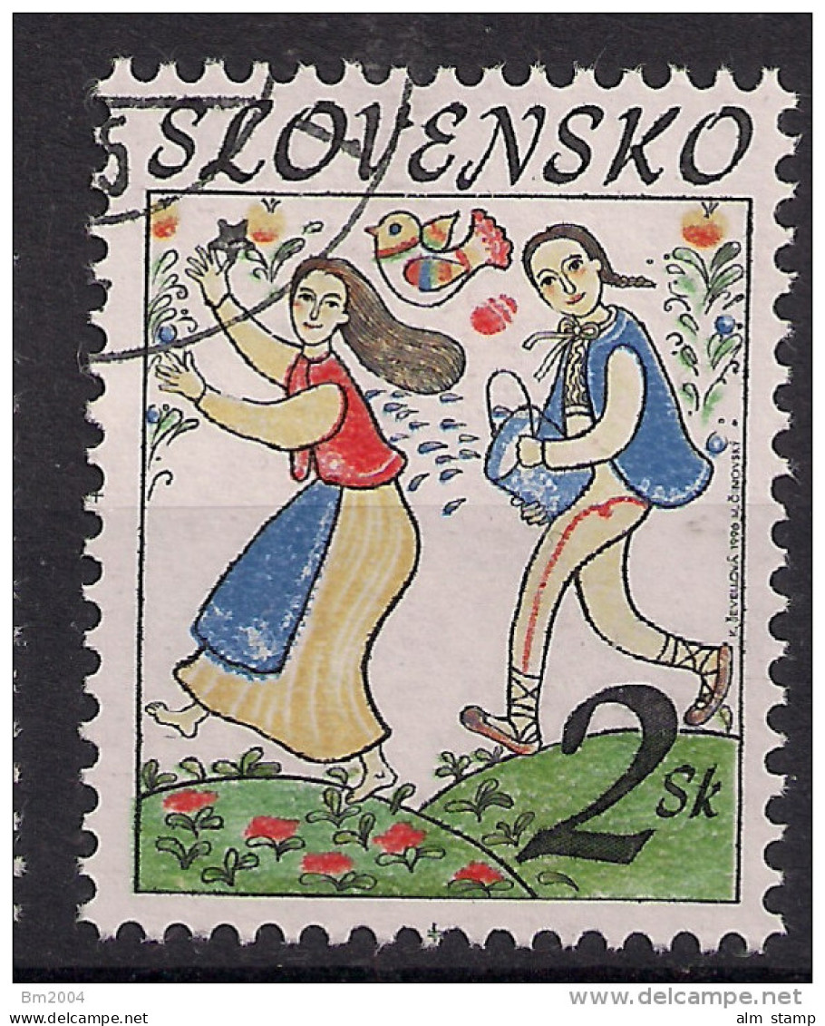 1996 Slowakei Mi. 248 Used    Ostern  Volksbrauch „Begießen Mit Wasser - Gebruikt