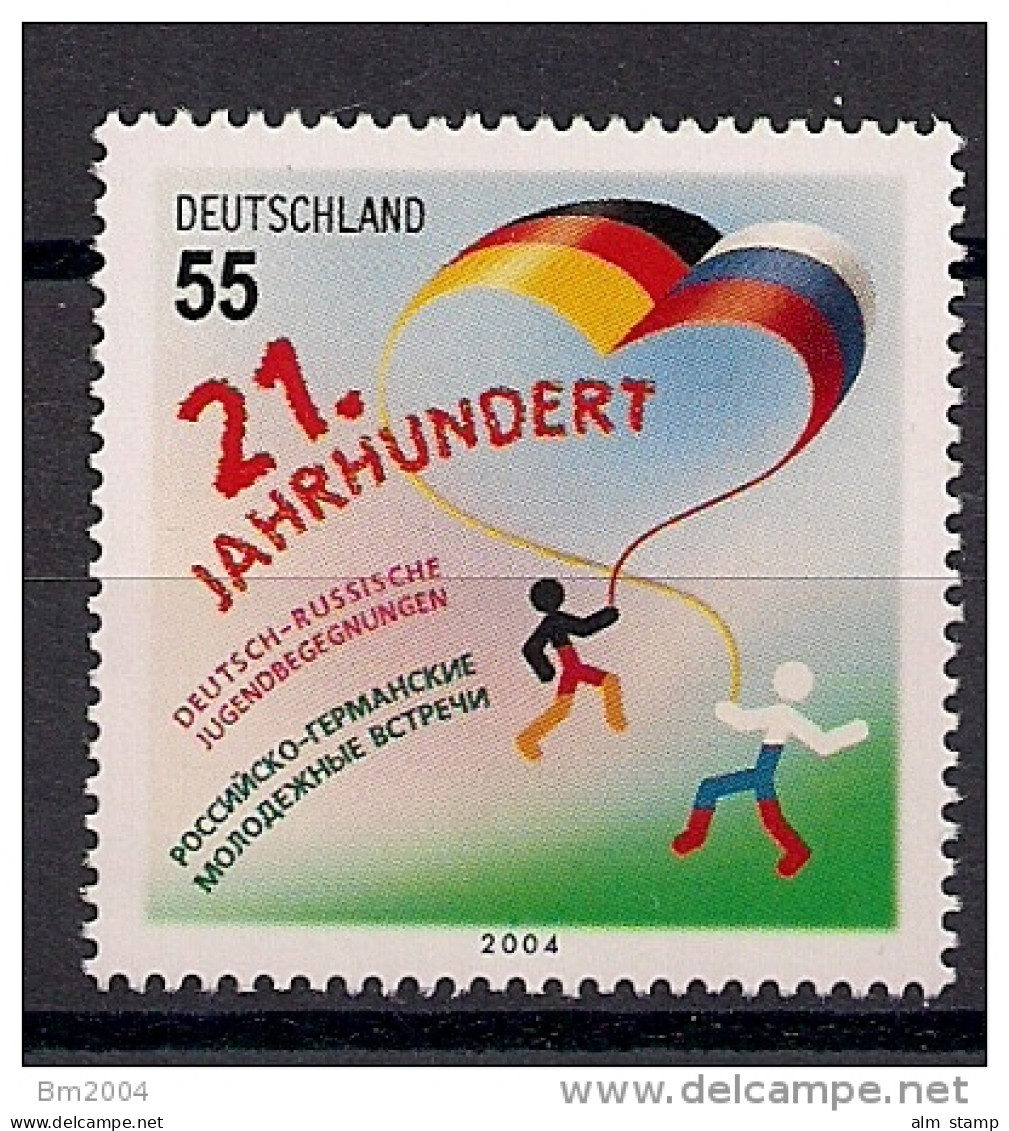 2004 Deutschland Germany  Mi.. 2408** MNH  Deutsch - Russische Jugendbewegung - Gemeinschaftsausgaben