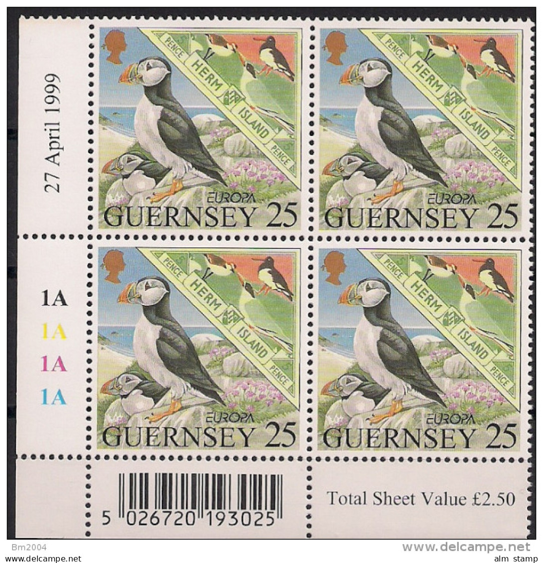 1999 Guernsey    Mi. 809-10 **MNH  Europa - 1999