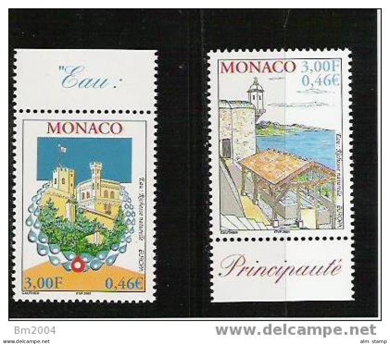 2001  Monaco  Yv. 2298-9  Mi. 2550-1** MNH - 2001