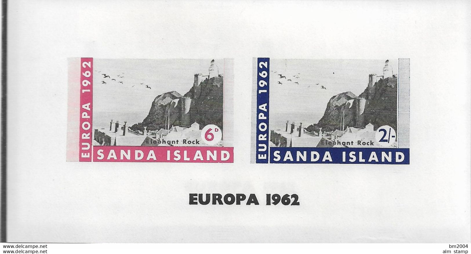 1962 EUROPA SCOTLAND Sanda Island   Bloc  LOCAL MAIL**MNH - 1962