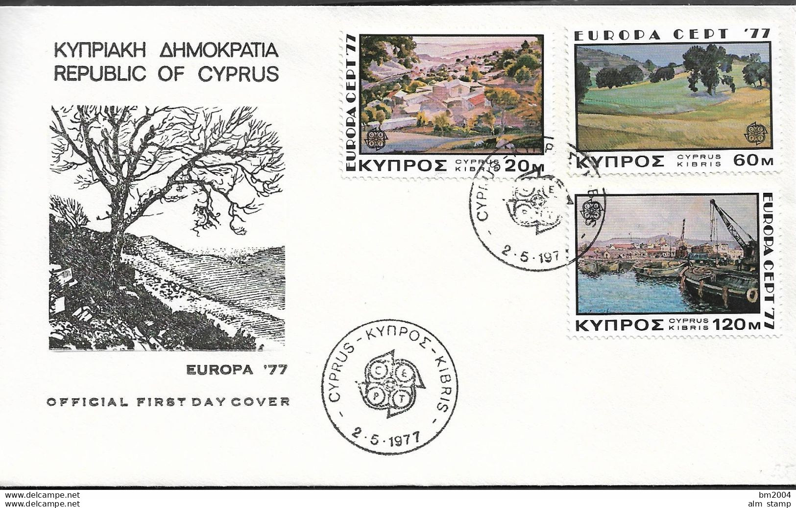 1977 Zypern   Mi. 434-466 FDC Used Europa: Landschaften. - 1977