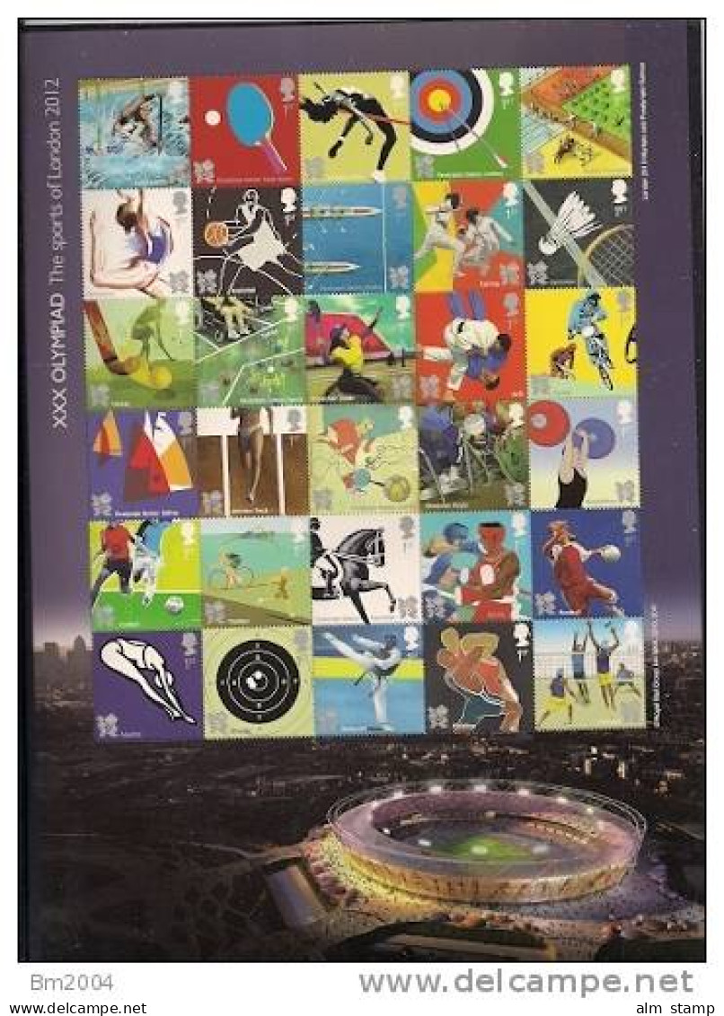 2011 Grossbritanien Great Britain  - Sports Of London 2012 Stamp Sheet 1**MNH - Summer 2012: London