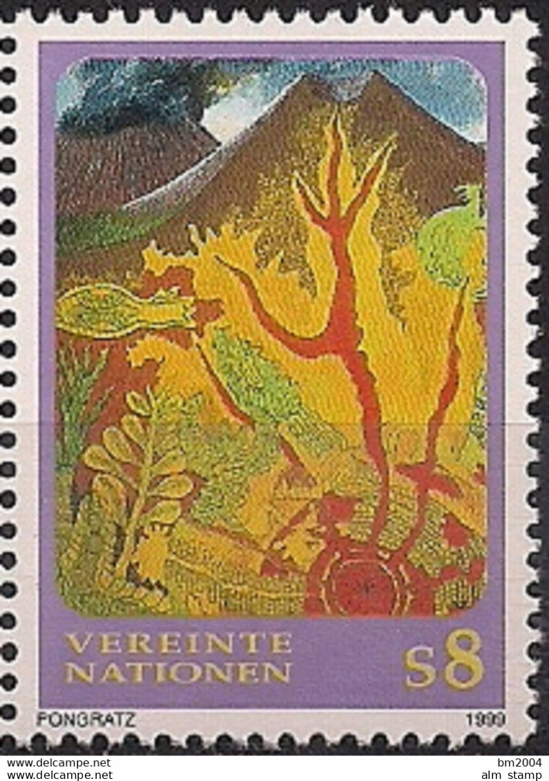1999 UNO Wien   Mi.  278**MNH     Vulkanische Landschaft - Oblitérés