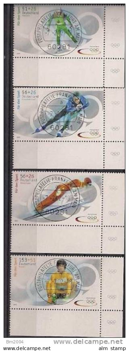 2002  Allem. Fed. Mi. 2234 -2240 EUR   Used - Winter 2002: Salt Lake City