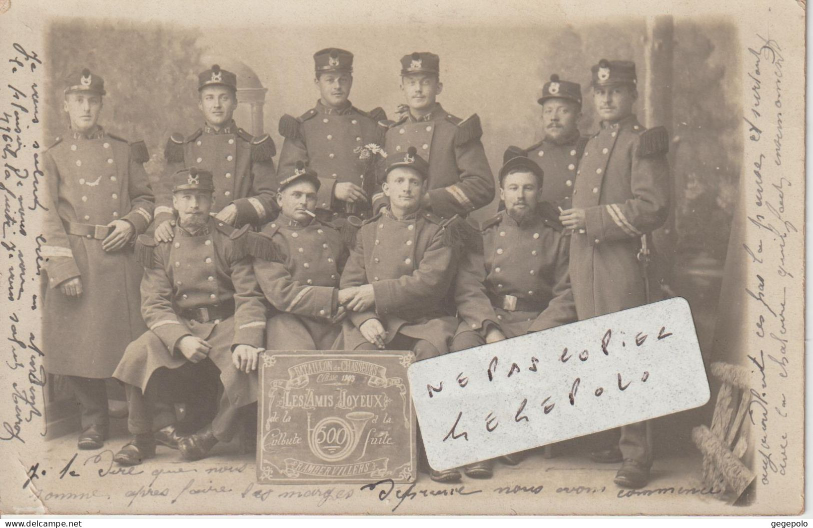 RAMBERVILLERS - Le Bataillon De Chasseurs De La Classe 1905 ? Qui Pose ( Carte Photo ) - Rambervillers