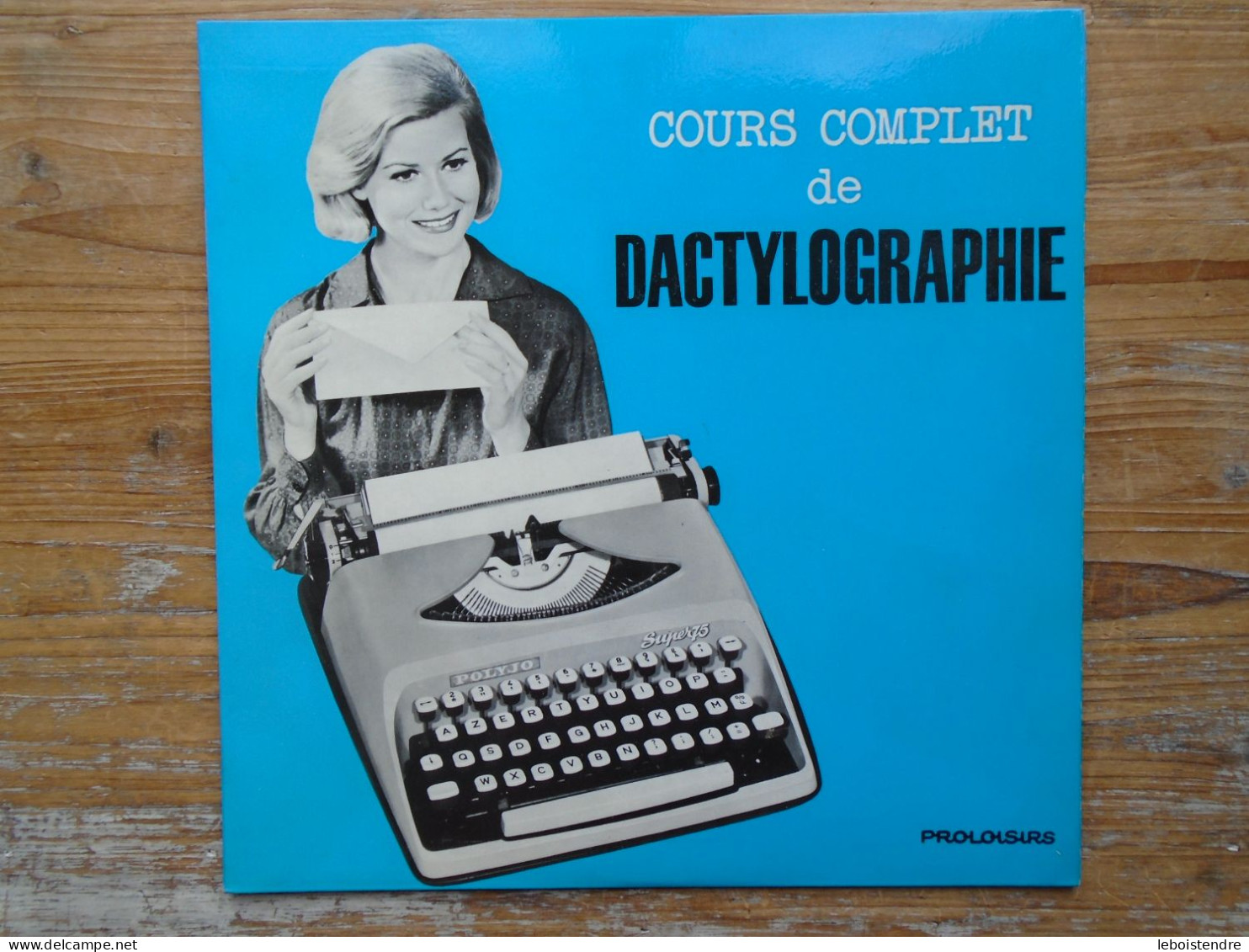 10" VINYLE COURS COMPLET DE DACTYLOGRAPHIE D-P-200 PROLOISIRS 10 LECONS