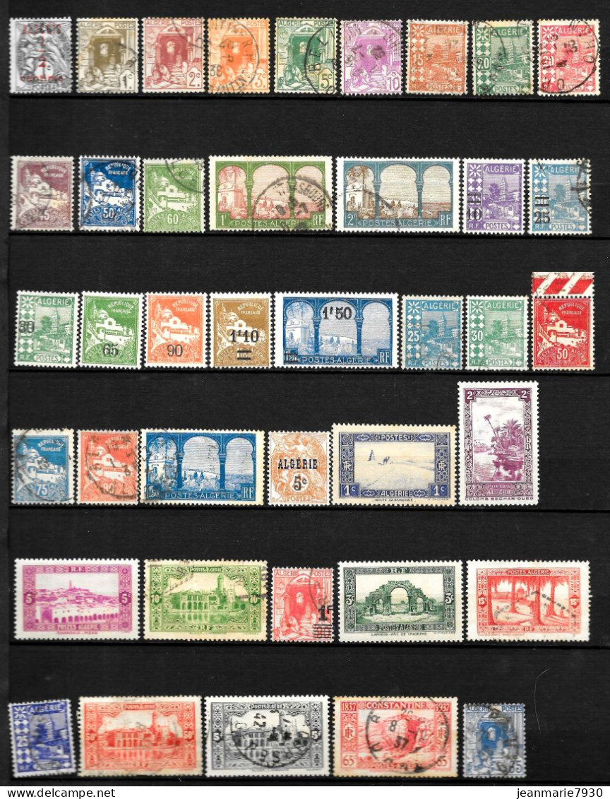 1C112 - LOT DE TIMBRES OBLITERES A 5% DE LA COTE > 52.00 € - Verzamelingen & Reeksen