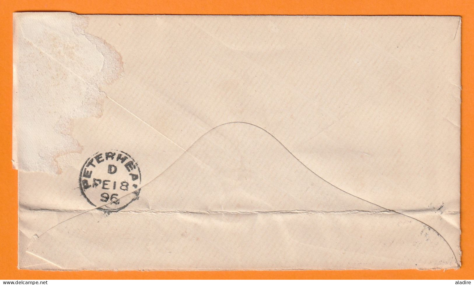 1896 - QV - Enveloppe De Fraserburgh Vers Peterhead, Scotland, Ecosse - 1 Penny Stamp - Arrival Stamp - Postmark Collection