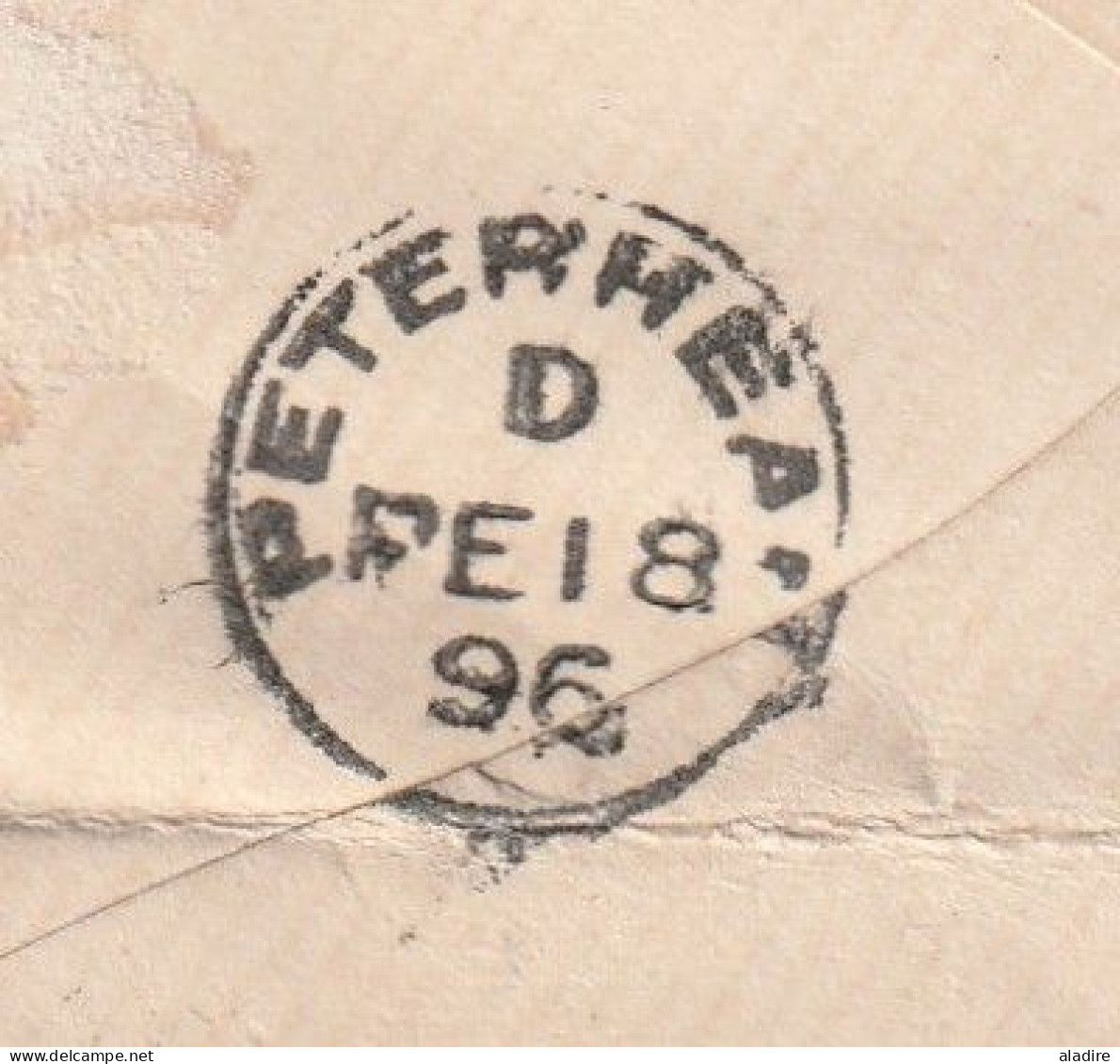 1896 - QV - Enveloppe De Fraserburgh Vers Peterhead, Scotland, Ecosse - 1 Penny Stamp - Arrival Stamp - Postmark Collection
