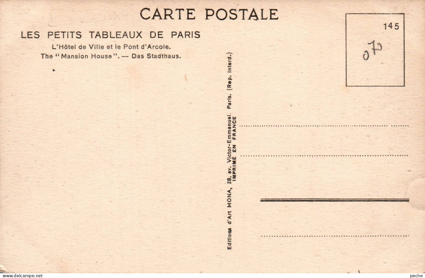 N°114703 -cpa Paris -remorqueur- - Schlepper