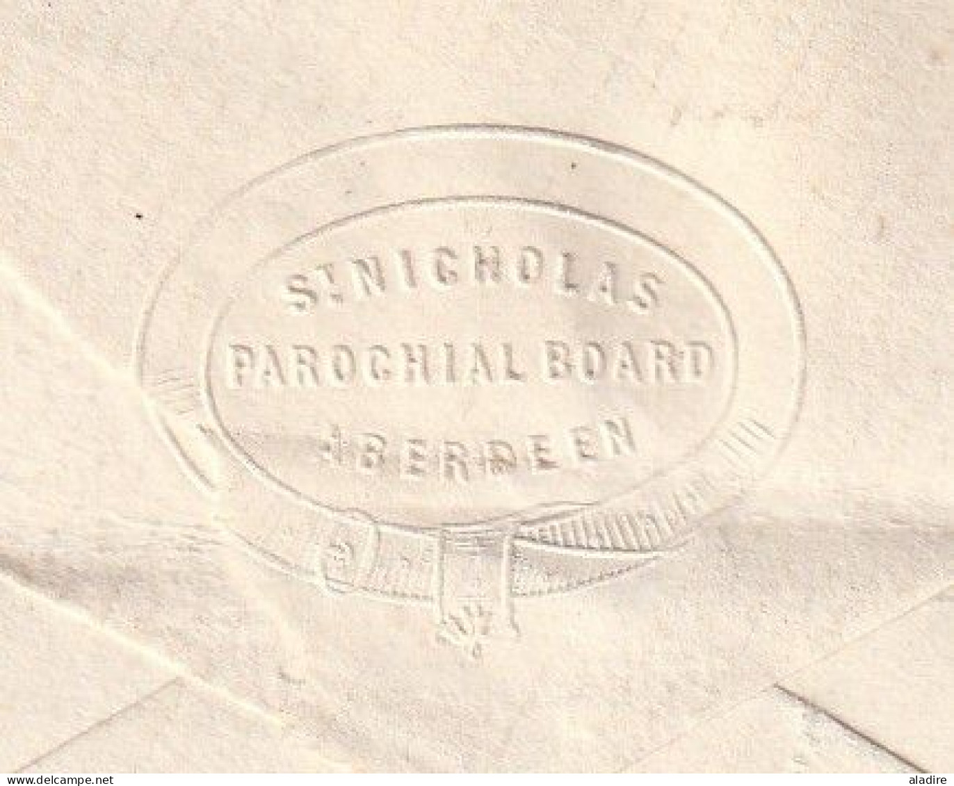 1884 - QV - Enveloppe De ABERDEEN Vers The Inspector Of Poor, PETERHEAD , Scotland, Ecosse - 1 D Stamp - Arrival Stamp - Postmark Collection