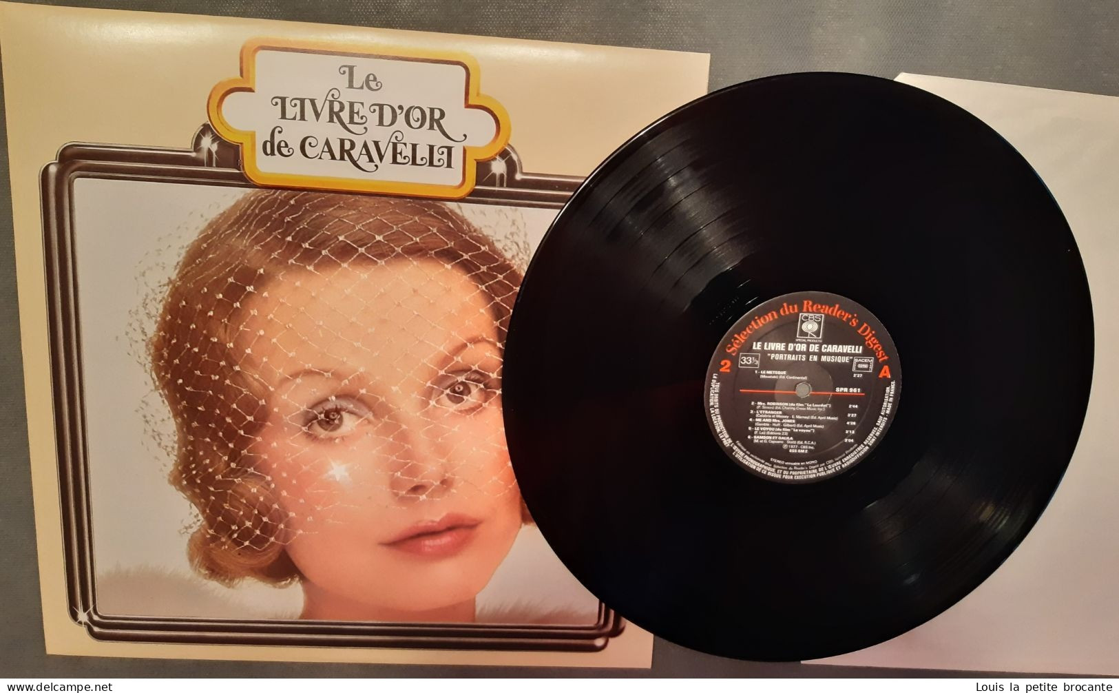 Coffret de 9 disques vinyles, LIVRE D'OR DE CARAVELLI, CBS - série SPR 960 - Sélection du Reader's Digest, enregistré en