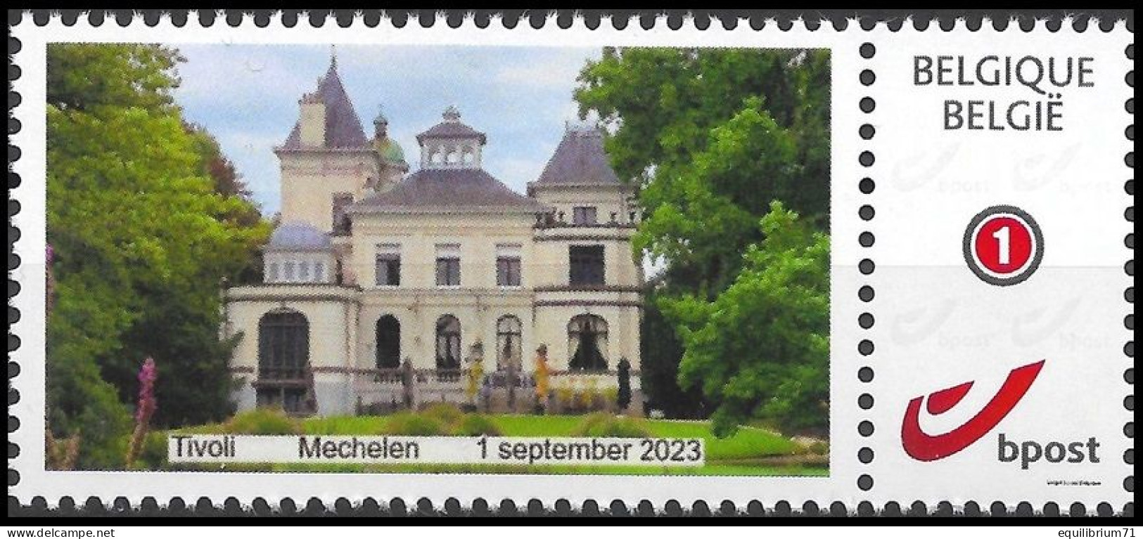 DUOSTAMP** / MYSTAMP** - Château / Kasteel / Schloss / Castle - Tivoli - Malines / Mechelen - Domaine & Restaurant - Hotels, Restaurants & Cafés