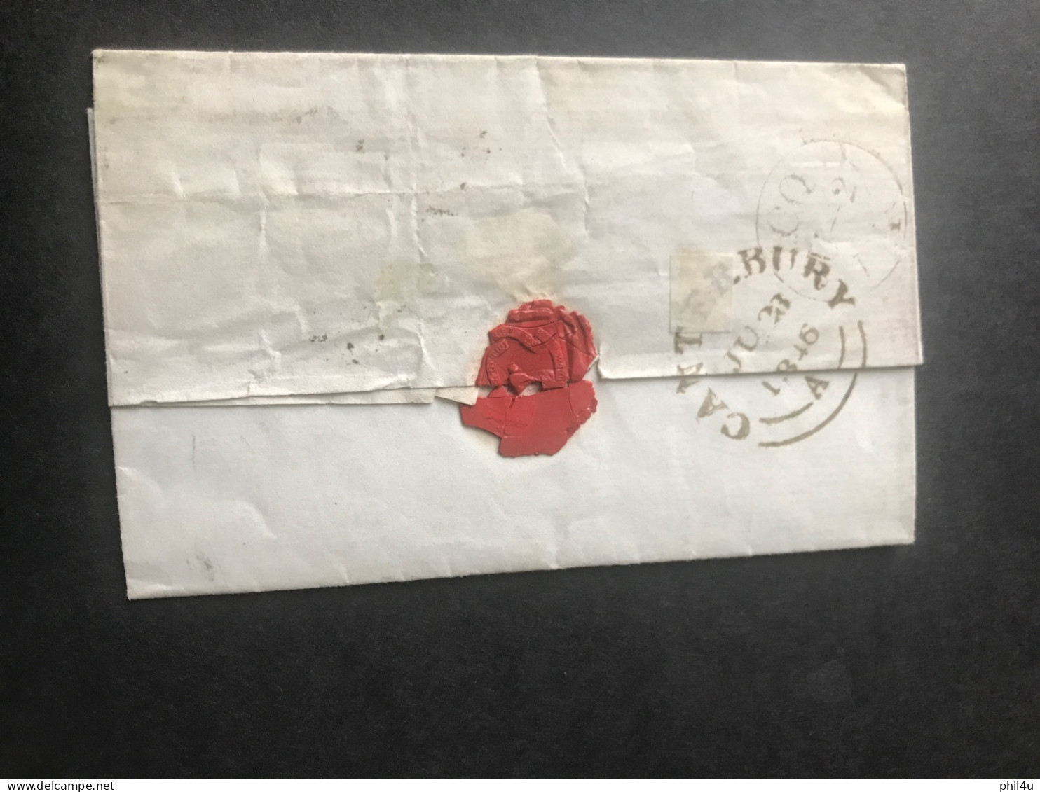 1849 GB QV 1d Imperf Letter S I Pmk.11 To Canterbury See Photos Offers Welcome - Lettres & Documents