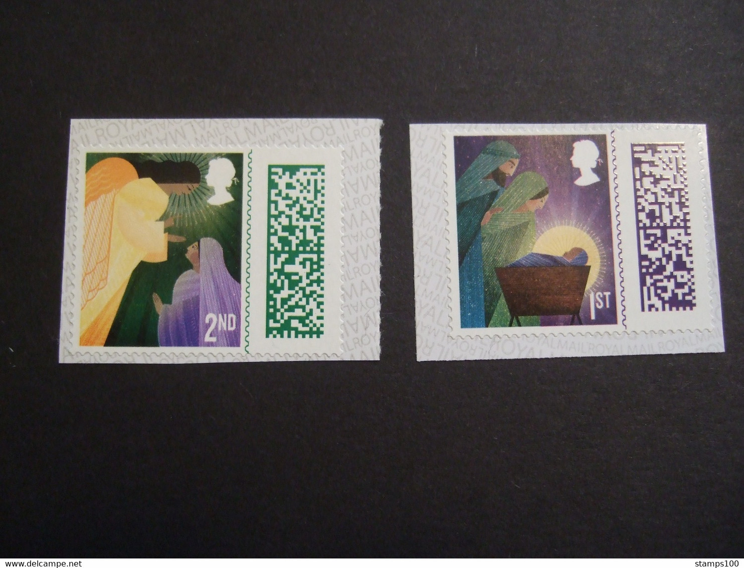 GREAT BRITAIN 2022 CHRISTMAS. 2 STAMPS FROM BOOKLET (photo Is Example). MNH ** (0535-187) - Unclassified