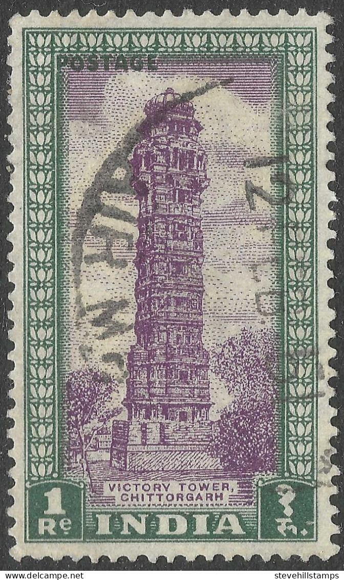 India. 1949-52 Definitives. 1r Used. SG 320 - Used Stamps