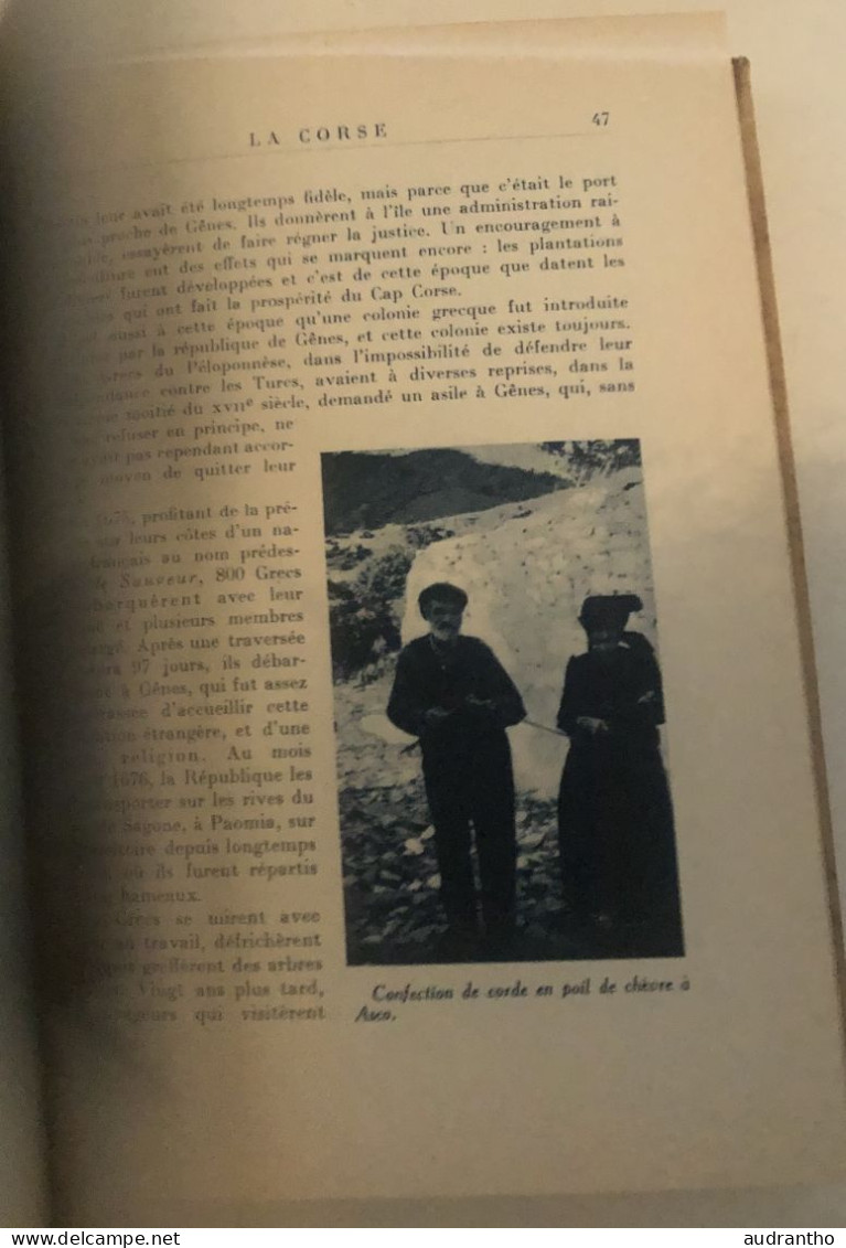 livre LA CORSE C. Alzonne - Fernad Nathan 1951- illustrations en couleur de Delécluse - collection pays et cités d'art