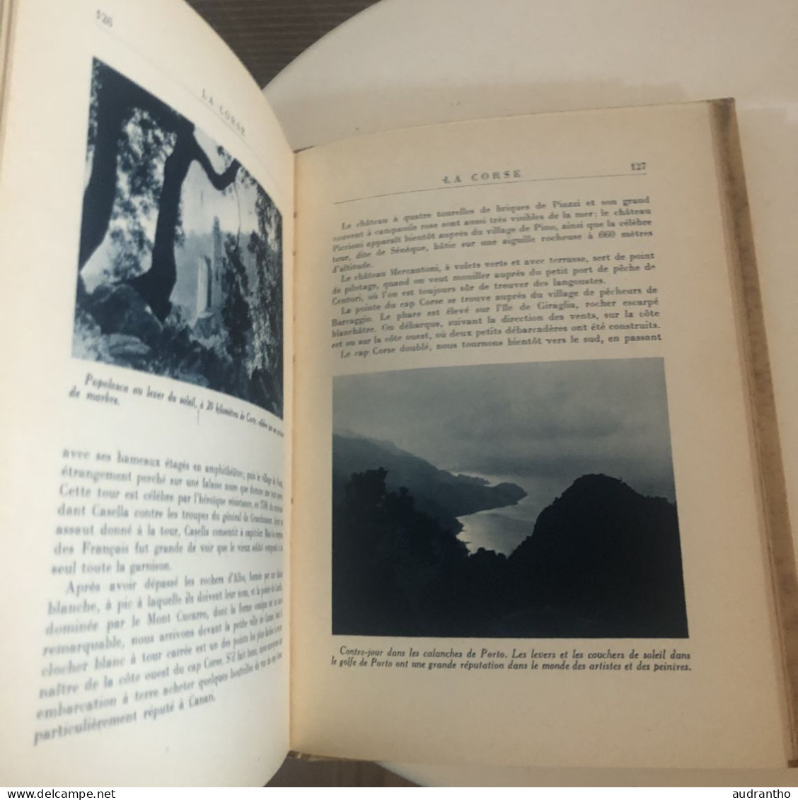 livre LA CORSE C. Alzonne - Fernad Nathan 1951- illustrations en couleur de Delécluse - collection pays et cités d'art