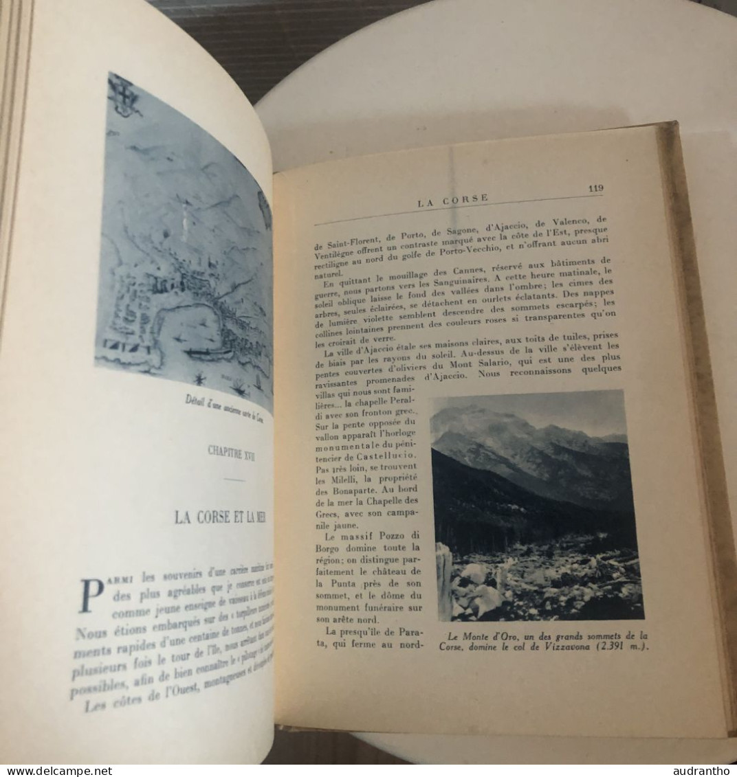 livre LA CORSE C. Alzonne - Fernad Nathan 1951- illustrations en couleur de Delécluse - collection pays et cités d'art