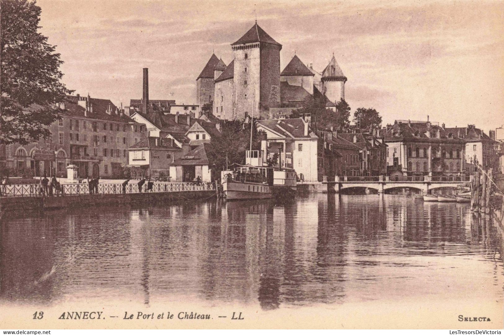 FRANCE - Annecy - Le Port Et Le Château - LL - Carte Postale Ancienne - Annecy