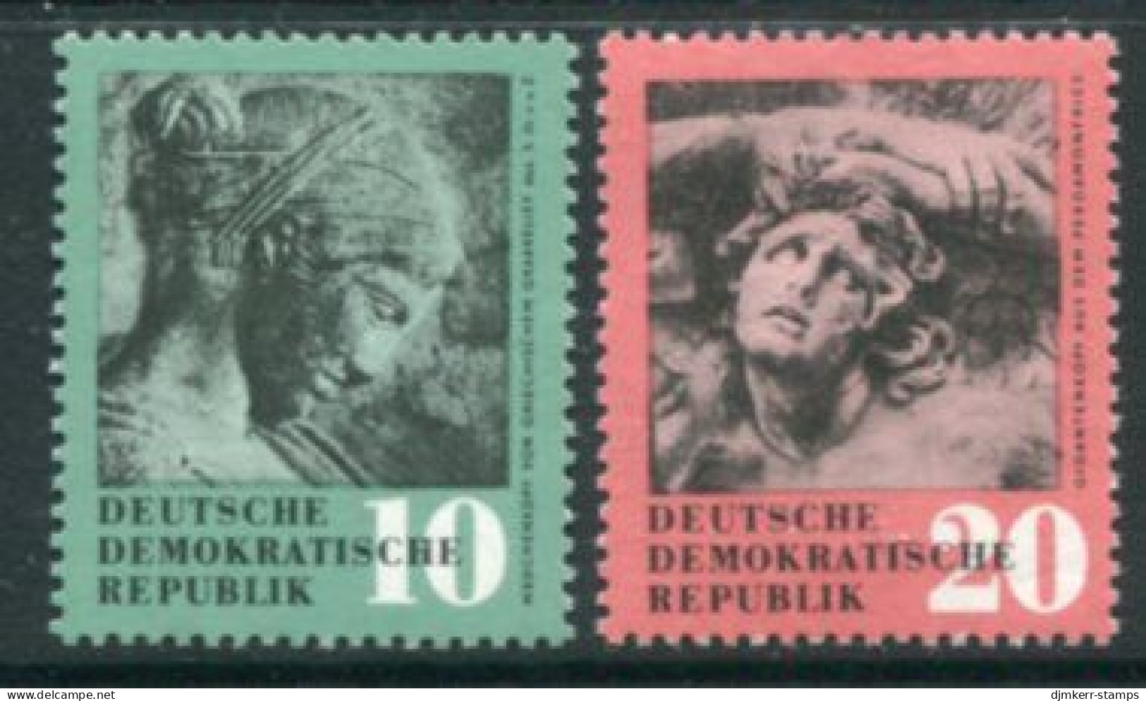 DDR / E. GERMANY 1958 Ancient Art MNH / **.  Michel  667-68 - Ungebraucht