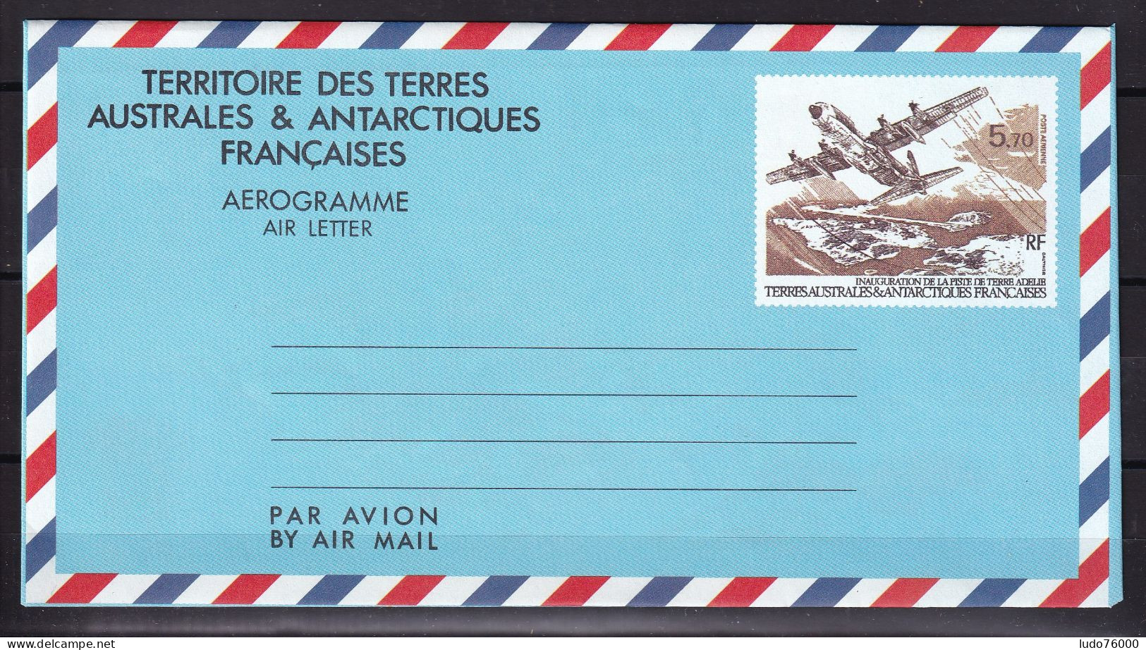 D 693 / TAAF / AEROGRAMME N° 1 NEUF** COTE 10€ - Entiers Postaux