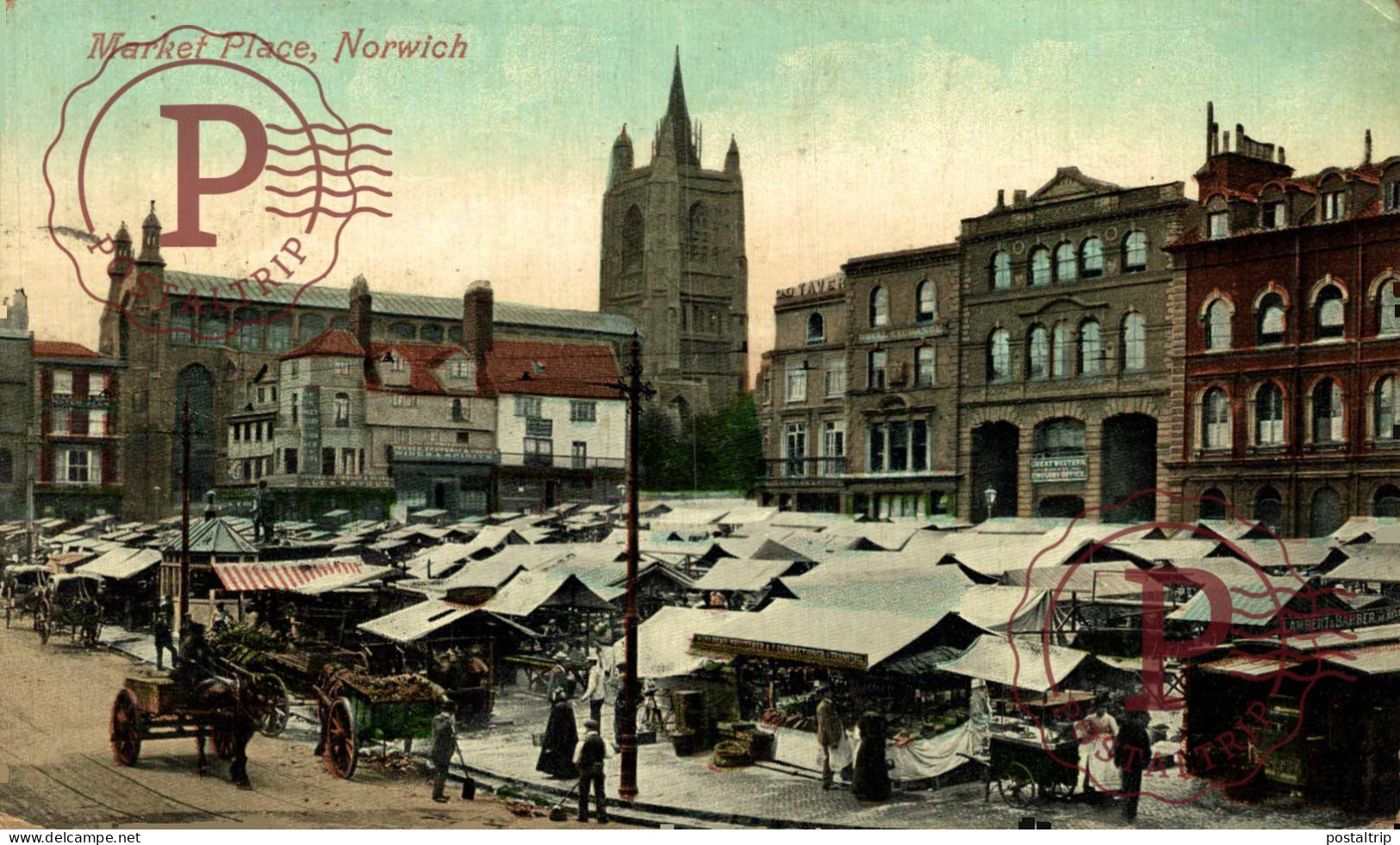 UK. NORWICH. MARKET PLACE. - Norwich