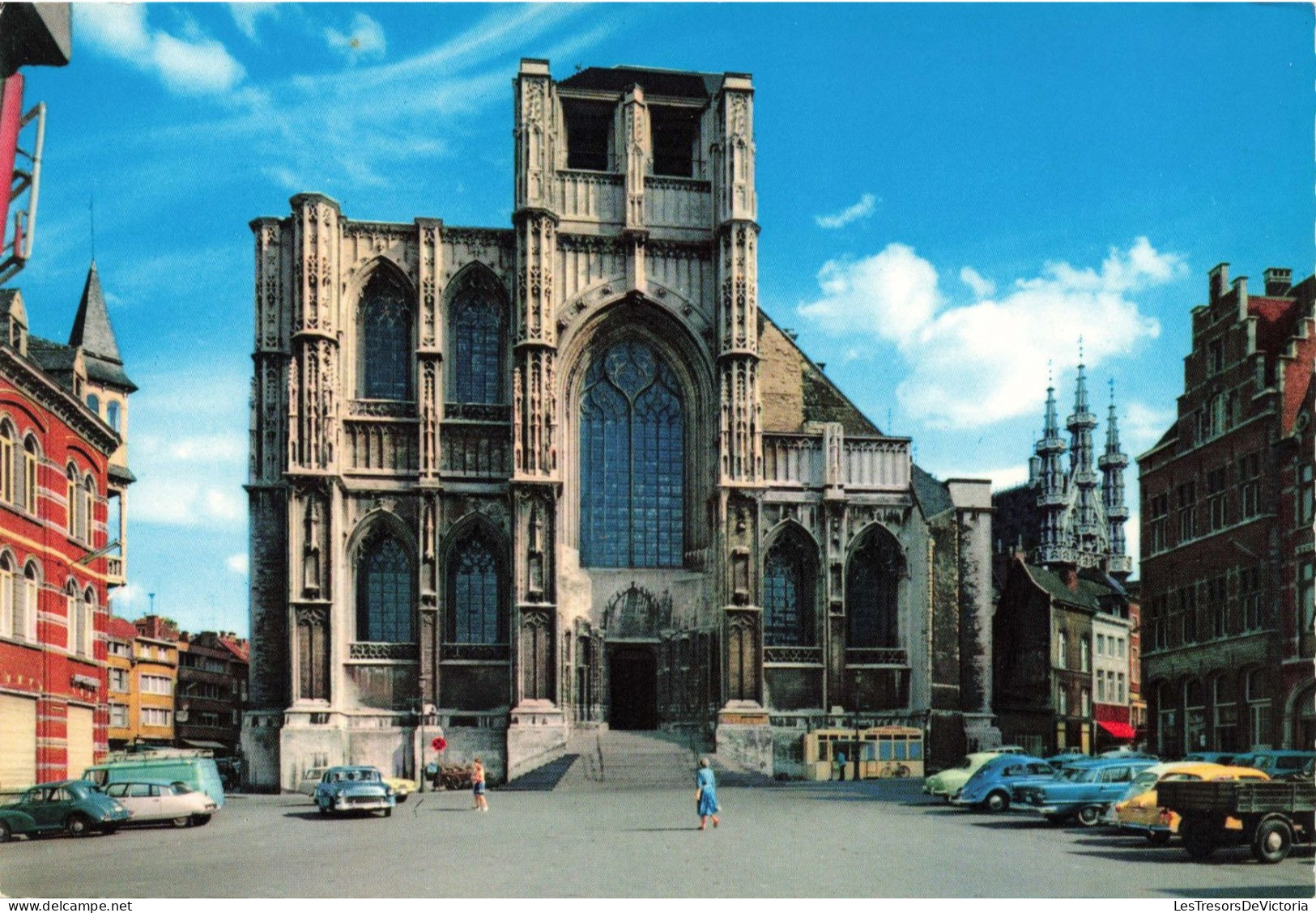 BELGIQUE - Leuven - La Collège Saint Pierre - Entrée Principale - Colorisé - Carte Postale - Leuven