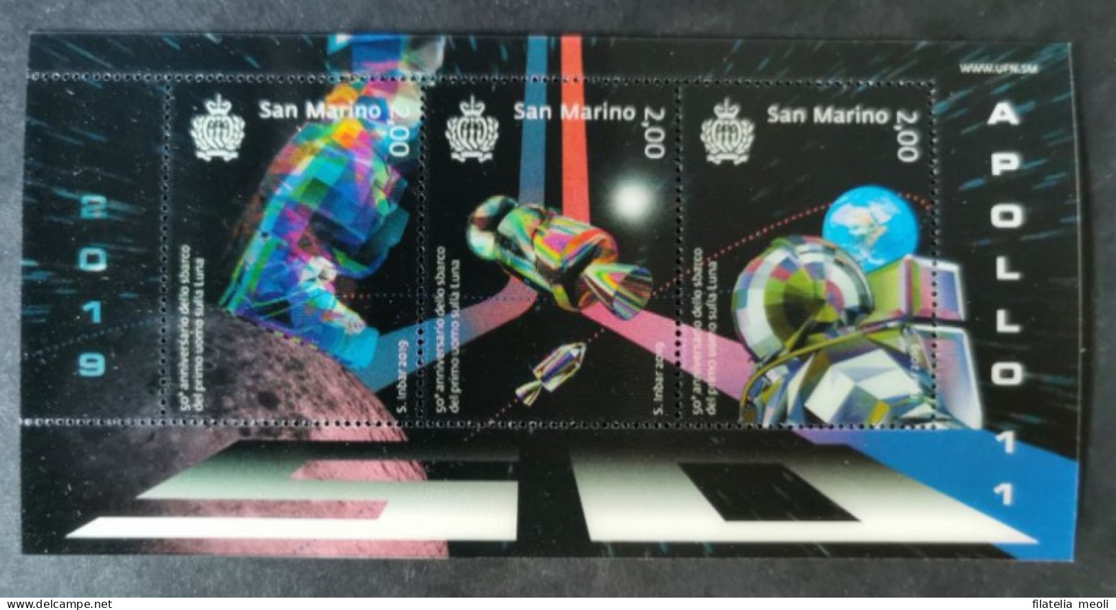 SAN MARINO 2019 APOLLO 11 - Unused Stamps